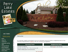 Tablet Screenshot of perrylakeestates.com
